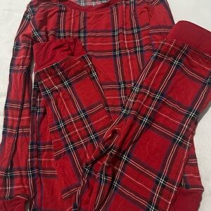Little sleepies Red Plaid Pajama Set